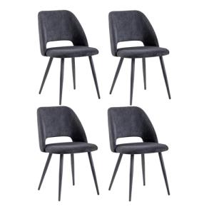 JZGORC Pack de 4 Silla de Comedor, Silla de Cocina de Pana…