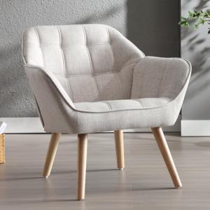Ya-Home Silla de Salón de Lino Elegante Butaca Moderna con…