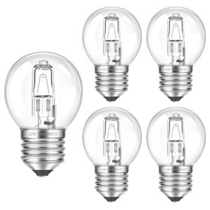 SCNNC Bombilla Halógenas E27 G45 28W Regulable AC 230V, Bom…