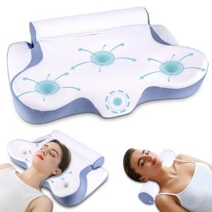 TopEsct Almohada Cervical,Espuma Viscoelástica Almohada Cer…