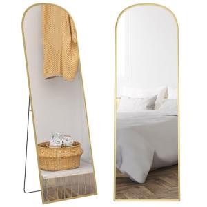 HOMCOM Espejo de Pie Cuerpo Entero 165x60 cm con Marco de A…