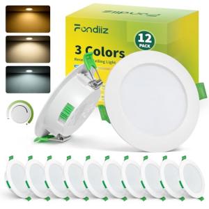 Fondiiz Focos LED Interior Techo Regulable, 5W Downlight LE…