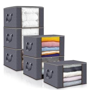Collazoey 6 Piezas Cajas Almacenaje Ropa,90 L Bolsa de Alma…