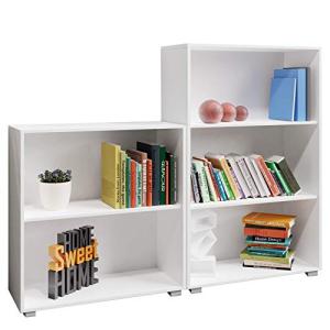 CASARIA® Estantería Librería Vela MDF 2 3 Compartimentos de…