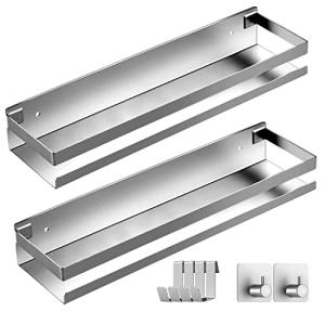 Kallrra 30cm Estanteria de Baño Acero Inoxidable, 2 Piezas…
