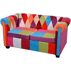 Gecheer Sofá Tipo Chesterfield Sofá Chesterfield Artificial…