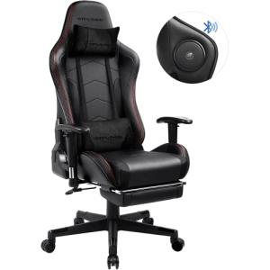 GTPLAYER Silla Gaming con Reposapies Escritorio Oficina Gam…