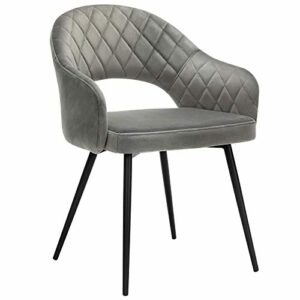 SONGMICS Silla Moderna de Terciopelo, Silla Acolchada con R…