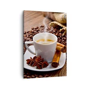 Lienzos decorativos Café negro desayuno chocolate Cuadro So…