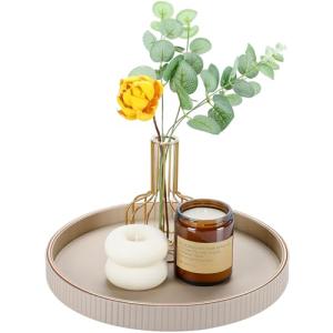 GORESE Bandejas para Servir,Bandejas Decorativas Redonda Cu…