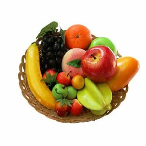 Lorigun Paquete de 12 Tipos de Frutas Artificiales, 12 Frut…