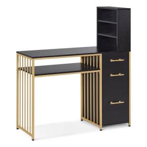 M MCombo Escritorio con 3 cajones, Mesa de Clavos de Madera…