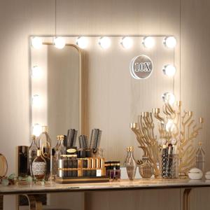 ANGNYA Espejo de Maquillaje Iluminado Hollywood, Espejo de…