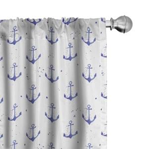 ABAKUHAUS Ancla Juego de 2 Paños Cortinas, Acuarela Marina,…