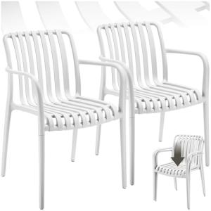 TecTake® Sillas Terraza Exterior Apilables, Plástico Resist…