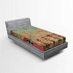 ABAKUHAUS Africano Sábana Elastizada, Boho folclórica Afric…