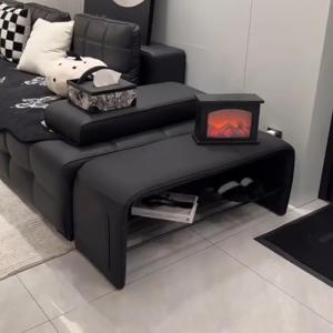 Banco de zapatos con asiento acolchado, organizador de alma…