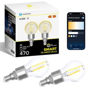 Aigostar Bombilla Inteligente Alexa, Bombilla Led E14 Vinta…