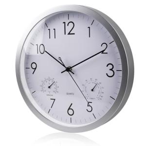 WIYETY Reloj de pared blanco silencioso por radio: reloj de…