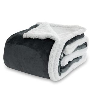 Winthome Manta Gruesa Cálida, Plaid Sofa Cama Suave y Espon…