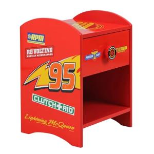 Disney Cars Rayo McQueen Mesita de noche de madera resisten…