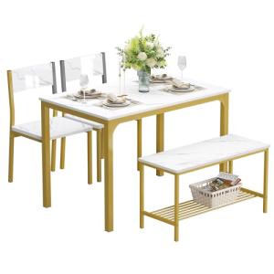 SDHYL Set de Mesa Comedor Juego de Mesa 2 Sillas y 1 Banco…