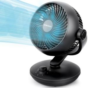 WOWDSGN Ventilador de Mesa Silencioso 24dB, Potente Ventila…