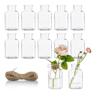 12 Piezas Mini Jarrones 125ml Mini Exquisito Jarrones Peque…