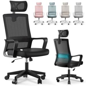 JUPPLIES Silla Escritorio Ergonomica - Silla Oficina Ajusta…