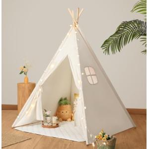 Wilwolfer Tipi Infantil, 100% Algodón Tienda de Campaña Int…