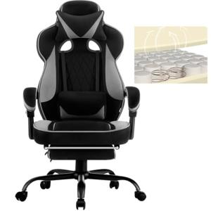 WOLTU Silla Gaming en Tela Transpirable, Ergonómica Silla G…