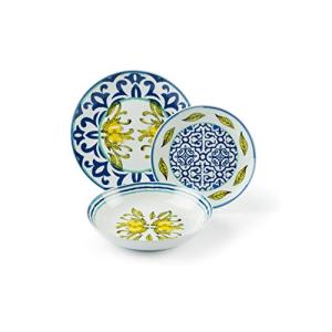 Excelsa Amalfi - Vajilla de 18 piezas de porcelana