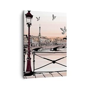 Lienzos decorativos Francia paloma gráficos ilustración Cua…