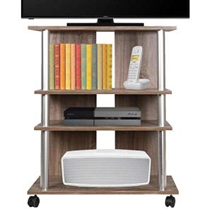 Bakaji Mueble TV de madera MDF con 3 estantes para consolas…