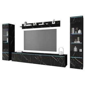 PIASKI Conjunto de Muebles de salón Vera II, iluminación LE…