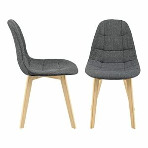 [en.casa] Set de 2 Sillas de Diseño Kopparberg 86 x 53 x 47…