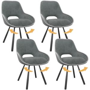 ANVOFONG Sillas de Comedor Pack de 4,Sillas Cocina,Silla Gi…