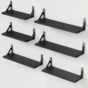 Pipishell Juego de 6 estantes flotantes de madera para deco…