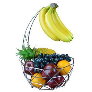 Roselife - Cuenco de metal para fruta,cesta frutas， Cuenco…