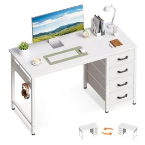 ODK Escritorio con 4 Cajones, Mesa de Escritura Reversible…