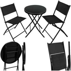 TecTake® Conjunto Muebles Jardín Exterior 3 Piezas con Estr…