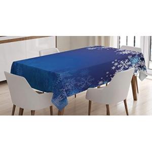 ABAKUHAUS Navidad Mantele, Varios Copos de Nieve, Estampado…