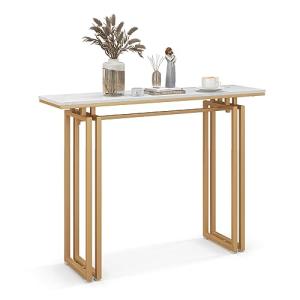 LIFEZEAL Consola de mármol, Mesa de Entrada con Robusto Mar…