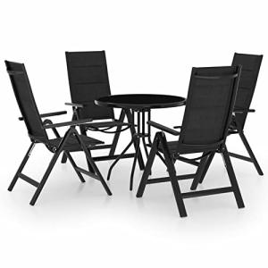 MOONAIRY Juego de mesa y sillas, mesa de bistró con 2 silla…