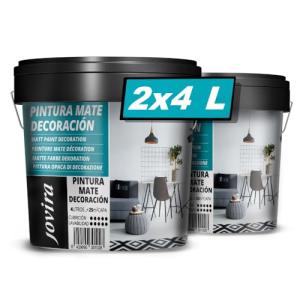 JOVIRA PINTURAS Pintura Mate Decoración. Blanco Liso. Inter…
