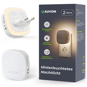 AUVON Luz Nocturna Infantil Enchufe, Luz con Sensor de Movi…