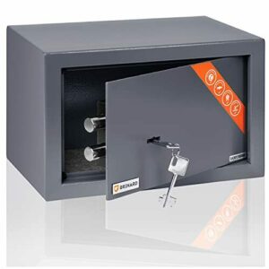 Brihard Hogar caja fuerte con cerradura de llave - 20x31x20…