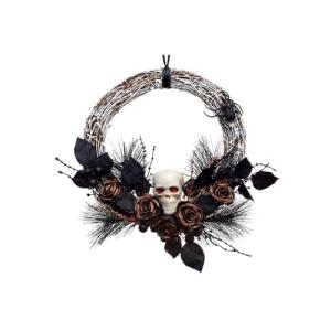 HEITMANN DECO Corona de ratán para Halloween, decoración, F…