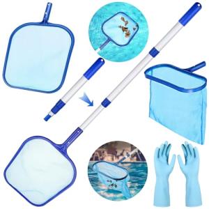 TEWWCEO Recogehojas para Piscinas,Red de Limpieza de Piscin…
