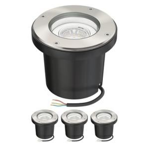 ledscom.de 4 uds. Lámpara empotrable de suelo BOFU para ext…